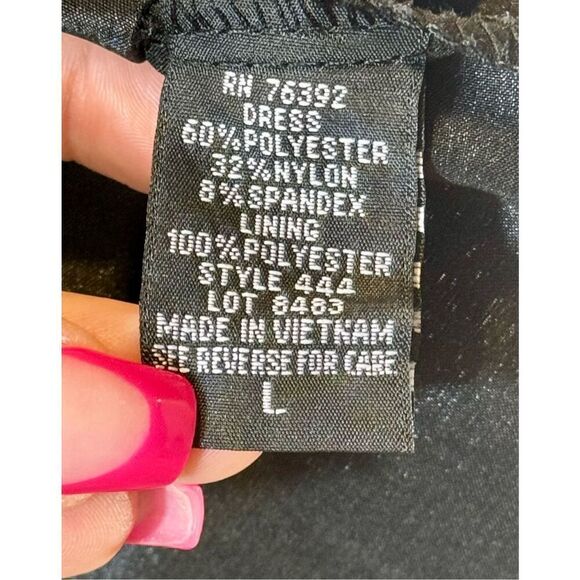 NWOT SNAP Elegant Ruched One Shoulder Black Formal Dress Women's Large - Picture 6 of 10